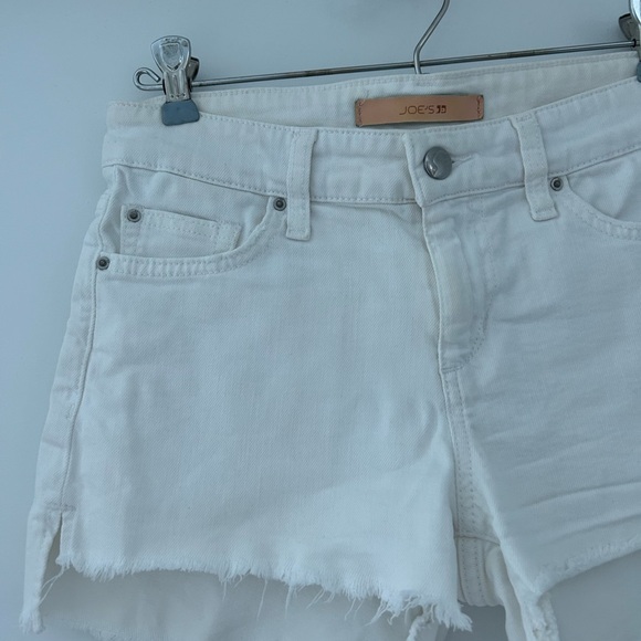 Joe’s Jeans The Ozzie Mid Rise Cutoff Denim Shorts in White Size 25 - Picture 5 of 11